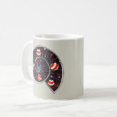 Sonnige Planeten-Galaxie Kaffeetasse (Vorderseite Links)