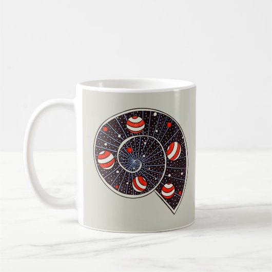 Sonnige Planeten-Galaxie Kaffeetasse (Links)