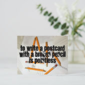 Sonnige Postkarte, spitzenloser Stift, Pfostenüber Postkarte (Stehend Vorderseite)