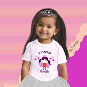 Sonnige Prinzessin mit Ballons Baby T-shirt