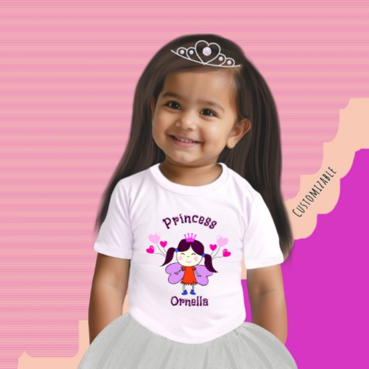 Sonnige Prinzessin mit Ballons Baby T-shirt