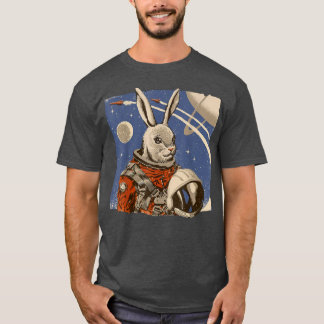 Sonnige Propaganda Kosmonaut Raumfeier Easte T-Shirt