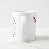 Sonnige Ratschläge von einer Giraffe Jumbo-Tasse (Rückseite)