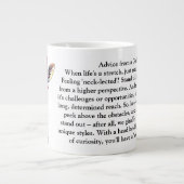 Sonnige Ratschläge von einer Giraffe Jumbo-Tasse (Vorderseite)