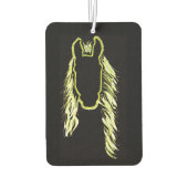 Sonnige Reflektionen eines Pferdes Autolufterfrischer (Rückseite)