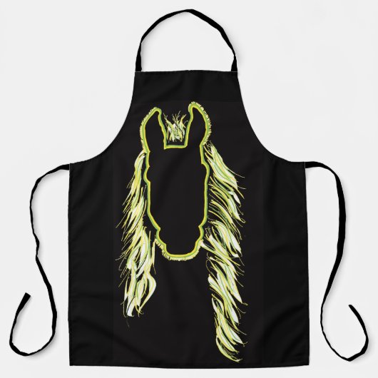 Sonnige Reflektionen eines Pferdes Schürze (Vorderseite)