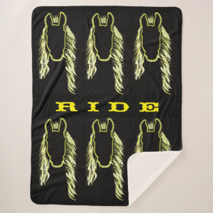 Sonnige Reflektionen eines Pferdes Sherpadecke