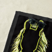 Sonnige Reflektionen eines Pferdes Strandtuch (Beispiel)