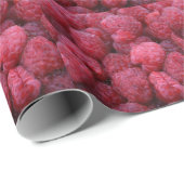 Sonnige, rote Himbeeren, nach Maß Geschenkpapier (Rolleneckpunkt)