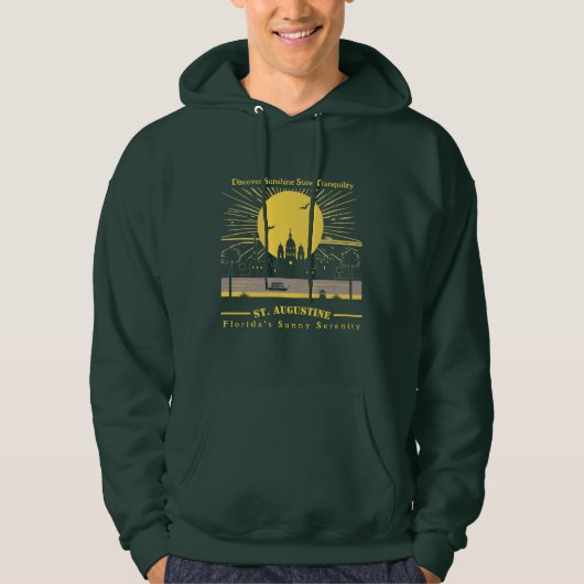 Sonnige Ruhe: St. Augustine Florida Hoodie (Vorderseite)
