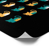 Sonnige Schlafkatze Art III Poster (Ecke)