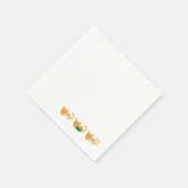 Sonnige Schlafkatze Art III Serviette (Ecke)