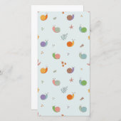 Sonnige Schnecken Dankeskarte (Vorne/Hinten)