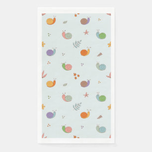Sonnige Schnecken Serviette