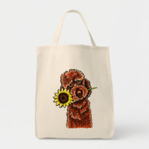 Sonnige Schokolade Labradoodle Weg-Leine Art™ Tragetasche