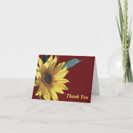 Sonnige Seite auf Dankeskarte