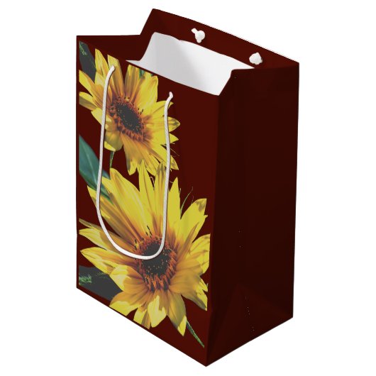 Sonnige Seite auf Mittlere Geschenktüte (Vorderseite Schrägansicht)