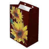 Sonnige Seite auf Mittlere Geschenktüte (Rückseite Schrägansicht)