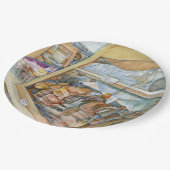 Sonnige Seite der Wahnsinn Pappteller (Schrägansicht)