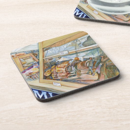 Sonnige Seite der Wahnsinn Untersetzer (Linke Seite)