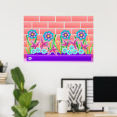 Sonnige Seite des Gartenposters Poster (Heimbüro)