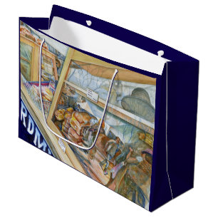 Sonnige Seite des Wahnsinns Große Geschenktasche Geschenktüte