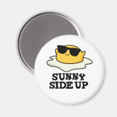 Sonnige Seite oben Funny Fried Egg Pub Magnet (Vorderseite/Rückseite)