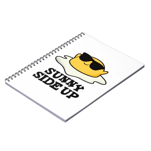 Sonnige Seite oben Funny Fried Egg Pub Notizblock (Linke Seite)