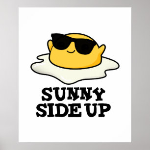 Sonnige Seite oben Funny Fried Egg Pub Poster
