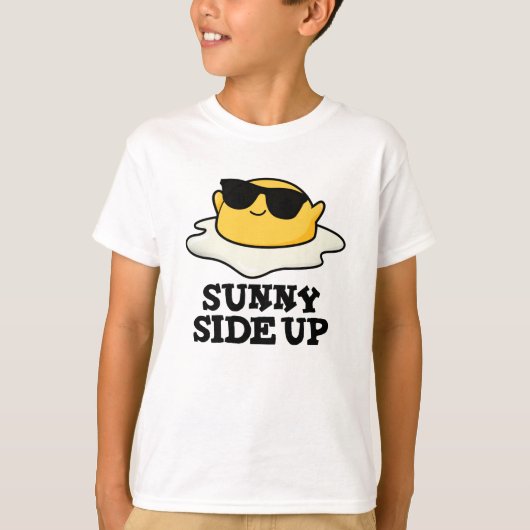 Sonnige Seite oben Funny Fried Egg Pub T-Shirt (Vorderseite)