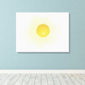 Sonnige Seitenstraße Vector Egg Leinwanddruck (Insitu (Holzboden))