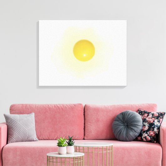 Sonnige Seitenstraße Vector Egg Leinwanddruck (Insitu (Wohnzimmer))