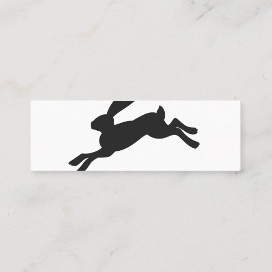 Sonnige Silhouette - Hintergrundfarbe auswählen Mini Visitenkarte (Rückseite)