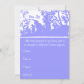 Sonnige Silhouette Ostern Einladung (Rückseite)