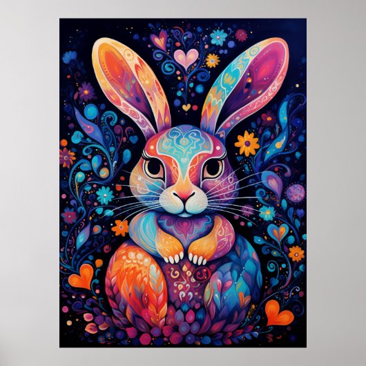 Sonnige Sitzgelegenheit Blume Herz Poster (Vorne)