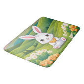 Sonnige Sitzung auf dem Feld Iillustra Badematte (Schrägansicht)