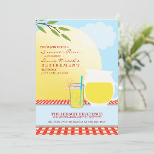 Sonnige Sommer-Picknick-Party-Einladungen Einladung