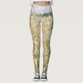 Sonnige Sommerfelder Leggings (Vorderseite)