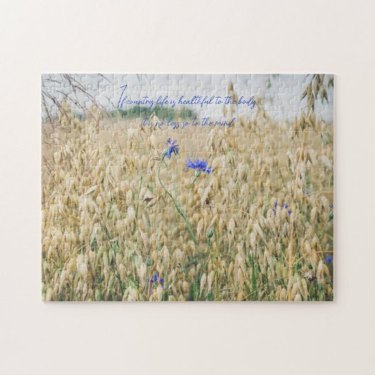 Sonnige Sommerfelder Puzzle (Horizontal)