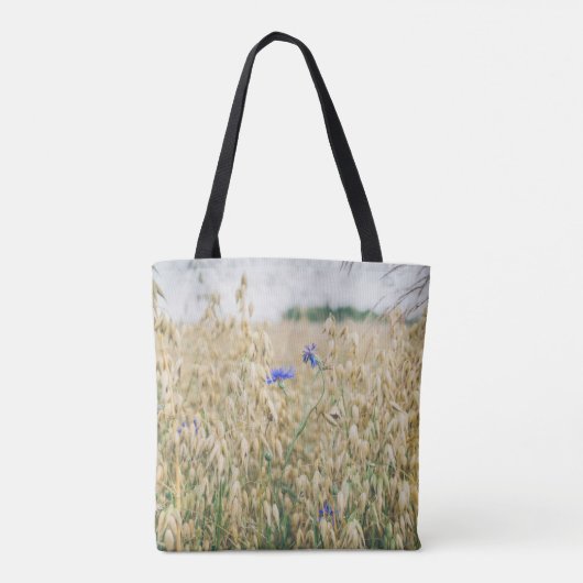 Sonnige Sommerfelder Tasche (Rückseite)