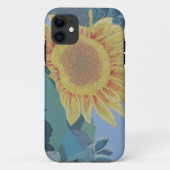Sonnige Sommergelbe Sonnenblume Moderne abstrakt Case-Mate iPhone Hülle (Rückseite)