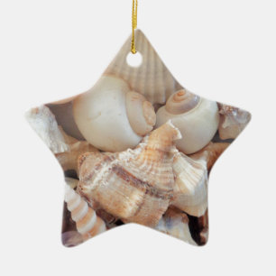 Sonnige Sommerhäuser, Muscheln Beach Liebe Keramik Ornament