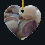 Sonnige Sommerhäuser, Sea Muschel Beach Keramik Ornament<br><div class="desc">Sonnige Sommerhäuser,  Sea Muschel Beach</div>