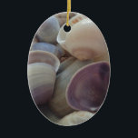 Sonnige Sommerhäuser, Sea Muschel Beach Keramikornament<br><div class="desc">Sonnige Sommerhäuser,  Sea Muschel Beach</div>