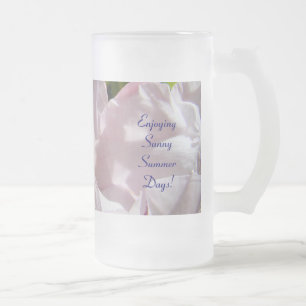 Sonnige Sommertage genießen! Glas-Tasse Sommer Mattglas Bierglas