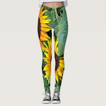 Sonnige Sonnenblume-Leggings