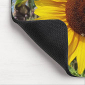 Sonnige Sonnenblume Mousepad (Ecke)