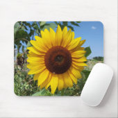 Sonnige Sonnenblume Mousepad (Mit Mouse)