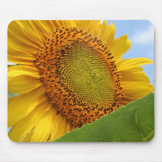 Sonnige Sonnenblume Mousepad (Vorne)
