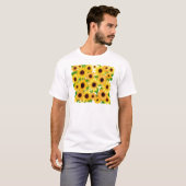 Sonnige Sonnenblumen T-Shirt (Vorne ganz)